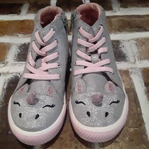 Little girl unicorn shoes